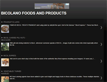 Tablet Screenshot of bicolanofoods.blogspot.com