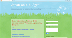 Desktop Screenshot of japan-on-a-budget.blogspot.com