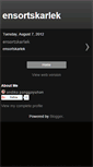 Mobile Screenshot of ensortskarlek.blogspot.com