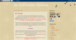 Desktop Screenshot of anirresistiblepassion.blogspot.com