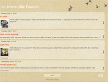 Tablet Screenshot of anirresistiblepassion.blogspot.com