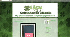 Desktop Screenshot of coisinhasdaclaudia.blogspot.com