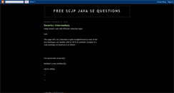 Desktop Screenshot of freescjpquestions.blogspot.com