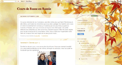 Desktop Screenshot of cours-de-russe-en-russie.blogspot.com