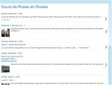 Tablet Screenshot of cours-de-russe-en-russie.blogspot.com