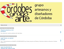 Tablet Screenshot of cordobesgrupoarte.blogspot.com