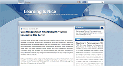 Desktop Screenshot of learningisnice.blogspot.com