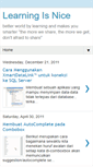 Mobile Screenshot of learningisnice.blogspot.com