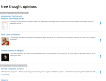 Tablet Screenshot of freethoughtopinions.blogspot.com