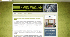 Desktop Screenshot of kevinwasden.blogspot.com