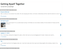 Tablet Screenshot of gettingmyselftogether.blogspot.com