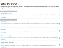 Tablet Screenshot of defilethequran.blogspot.com