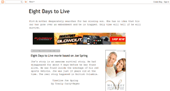 Desktop Screenshot of eightdaystolivemovie.blogspot.com