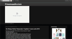 Desktop Screenshot of cinemaadiccion.blogspot.com