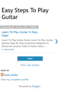 Mobile Screenshot of easyguitartoplaysteps.blogspot.com