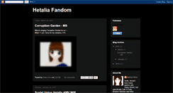 Desktop Screenshot of hetaliafandom.blogspot.com