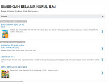 Tablet Screenshot of nurulilmiku.blogspot.com