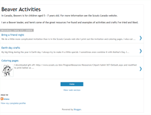 Tablet Screenshot of beaverscoutactivities.blogspot.com