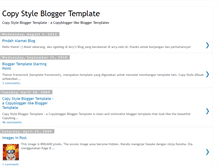 Tablet Screenshot of copy-style-blogger-template.blogspot.com