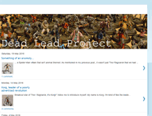Tablet Screenshot of deadleadproject.blogspot.com