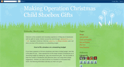 Desktop Screenshot of makingoccshoeboxgifts.blogspot.com