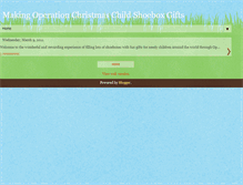 Tablet Screenshot of makingoccshoeboxgifts.blogspot.com