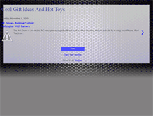 Tablet Screenshot of coolgiftideasandhottoys.blogspot.com