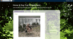 Desktop Screenshot of horseanddogtrail.blogspot.com