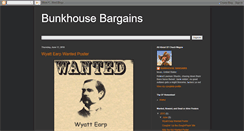 Desktop Screenshot of bunkhousebargains.blogspot.com