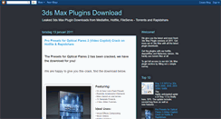 Desktop Screenshot of 3dspluginsdownload.blogspot.com