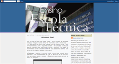 Desktop Screenshot of ensinoescolatecnica.blogspot.com