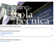Tablet Screenshot of ensinoescolatecnica.blogspot.com