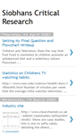 Mobile Screenshot of criticalresearchsiobhan.blogspot.com