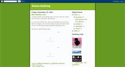 Desktop Screenshot of gonzoknitting.blogspot.com
