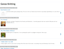 Tablet Screenshot of gonzoknitting.blogspot.com