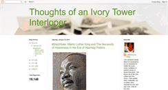 Desktop Screenshot of ivorytowerinterloper.blogspot.com