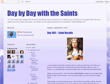 Tablet Screenshot of ginadwithsaints.blogspot.com