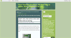 Desktop Screenshot of capetownblogg.blogspot.com
