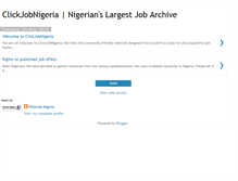 Tablet Screenshot of clickjobnigeria.blogspot.com