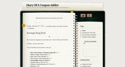 Desktop Screenshot of diaryofacouponaddict.blogspot.com