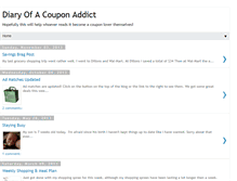Tablet Screenshot of diaryofacouponaddict.blogspot.com