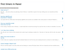 Tablet Screenshot of first-timers-in-hanoi.blogspot.com