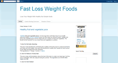 Desktop Screenshot of fastweightlossdietfoods.blogspot.com