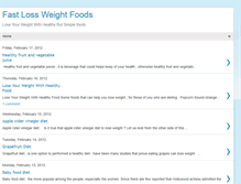 Tablet Screenshot of fastweightlossdietfoods.blogspot.com