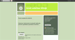 Desktop Screenshot of ozvetveterinerklinigi.blogspot.com