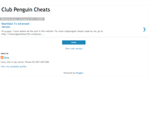 Tablet Screenshot of chris-clubpenguincheats.blogspot.com