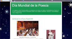 Desktop Screenshot of diamundialdelapoesia.blogspot.com