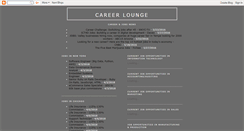 Desktop Screenshot of careerslounge.blogspot.com