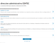 Tablet Screenshot of direccionadministrativacentec.blogspot.com