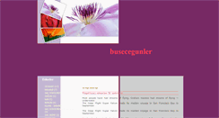 Desktop Screenshot of busecegunler.blogspot.com